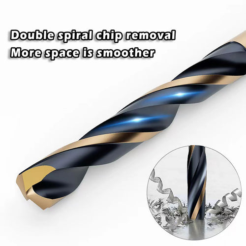 Foret hélicoïdal de haute qualité en cobalt M43, pour perçage professionnel des métaux (acier, fonte, fer, alliage d’aluminium, inox).